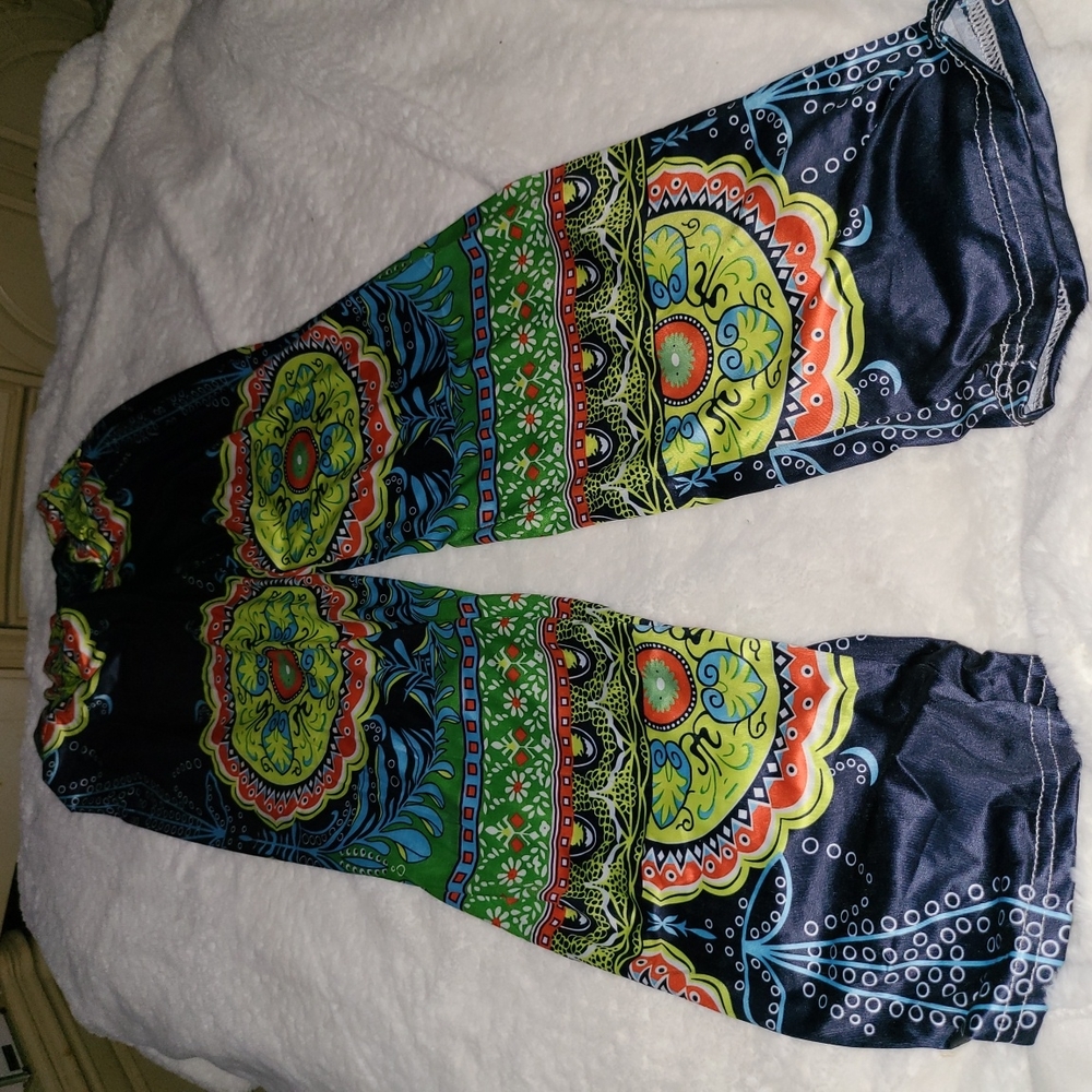 Bohemian Bold Neon Stretchy Bell Bottom Pants👖